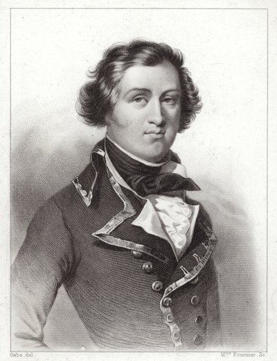 Ludwik Filip z Orleanu, książę Chartres, późniejszy król Francji Ludwik Filip I (grafika) autorstwa French School