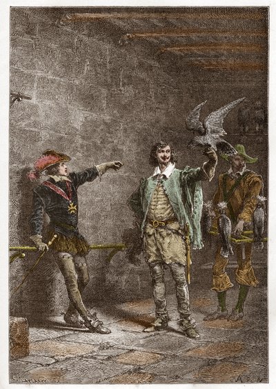 Ludwik XIII (1601-1643), zwany sprawiedliwym w wieku szesnastu lat i jego ulubiony Karol d