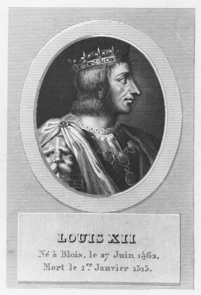 Ludwik XII, król Francji (grafika) autorstwa French School