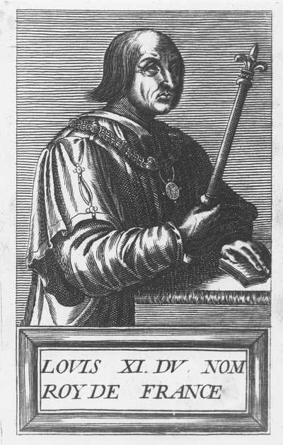 Ludwik XI, król Francji (grafika) autorstwa French School