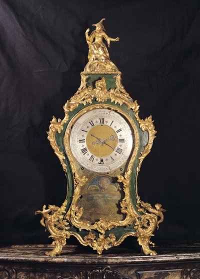 Zegar w stylu Ludwika XV zwieńczony Chińczykiem (ormolu) autorstwa French School
