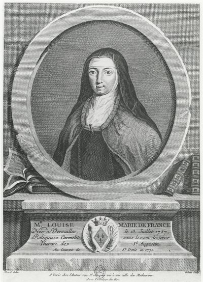 Louise-Marie Francji (grawerowanie) autorstwa French School