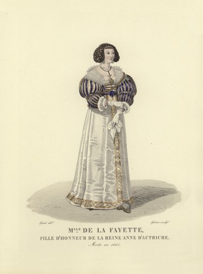Louise de la Fayette, druhna Anny Austrii, królowa małżonka króla Francji Ludwika XIII autorstwa French School