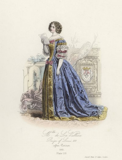 Louise de la Valliere, kochanka Ludwika XIV Francji autorstwa French School