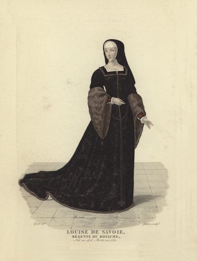 Louise Sabaudzka, regentka Francji autorstwa French School