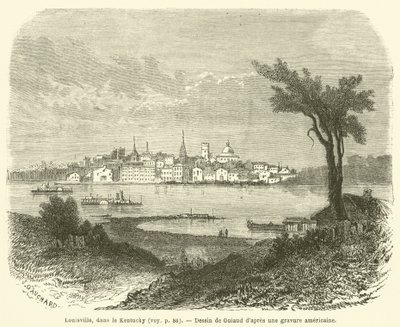 Louisville, Kentucky (grawerowanie) autorstwa French School