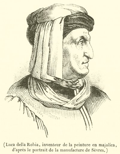 Luca della Robia, wynalazca malowania majoliki (rytu) autorstwa French School