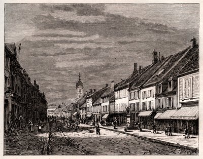 Przynęta - departament Haute-Saone w regionie Bourgogne-Franche-Comte - grawer w „La France illustree: geografia, historia, administracja statystyczna” autorstwa V.-A. Słodowo-Brązowy. 1884 autorstwa French School
