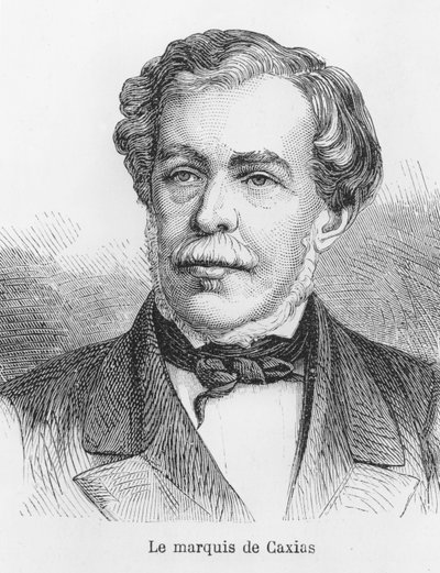 Luís Alves de Lima e Silva, książę Caxias (grafika) autorstwa French School