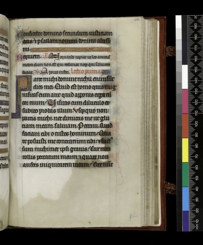 MS 300 f.251r, z Psałterza i Godzin Izabeli Francuskiej, Paryż, ok. 1265-70 (pióro i tusz oraz tempera na pergaminie) autorstwa French School