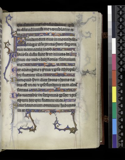 MS 300 f.95r, folio z Psałterza i Godzin Izabeli Francuskiej, Paryż, c.1265-70 autorstwa French School