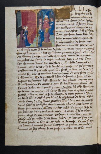 MS Hunter 252 053v Strona ze stu nowych wiadomości, c.1461-62 autorstwa French School