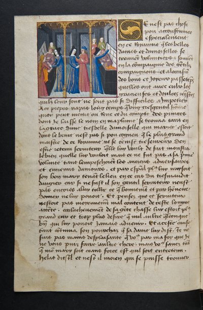 MS Hunter 252 062v Strona ze stu nowych wiadomości, c.1461-62 autorstwa French School