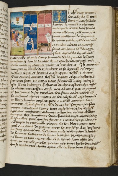 MS Hunter 252 070r Strona ze stu nowych wiadomości, c.1461-62 autorstwa French School