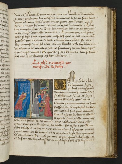 MS Hunter 252 099r Strona ze stu nowych wiadomości, c.1461-62 autorstwa French School