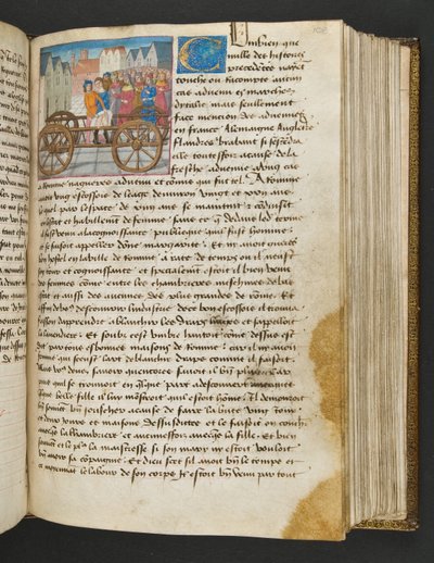 MS Hunter 252 108r Strona ze stu nowych wiadomości, c.1461-62 autorstwa French School