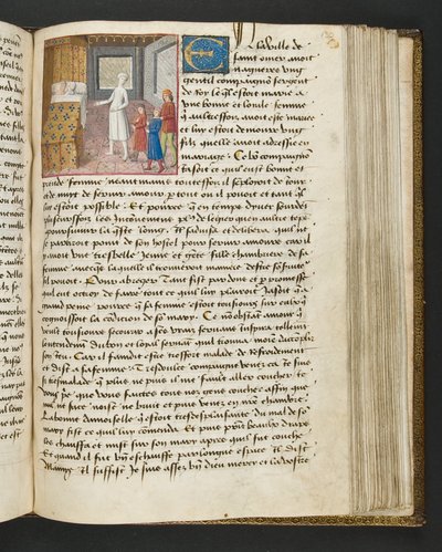 MS Hunter 252 130r Strona ze stu nowych wiadomości, c.1461-62 autorstwa French School