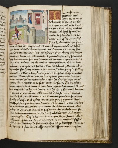 MS Hunter 252 151r Strona ze stu nowych wiadomości, c.1461-62 autorstwa French School