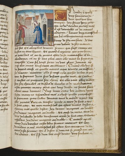 MS Hunter 252 175r Strona ze stu nowych wiadomości, c.1461-62 autorstwa French School