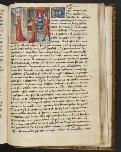 MS Hunter 252 189r Strona ze stu nowych wiadomości, c.1461-62 autorstwa French School