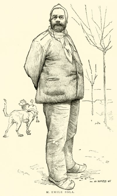 M Emile Zola (grawerunek) autorstwa French School