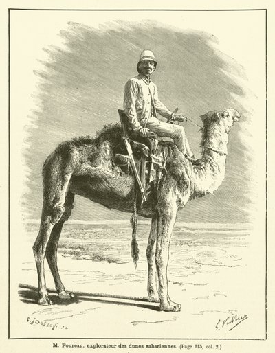 M Foureau, badacz saharyjskich wydm (rycina) autorstwa French School