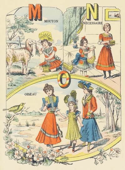 M N O: owca, niezbędny, ptak autorstwa French School
