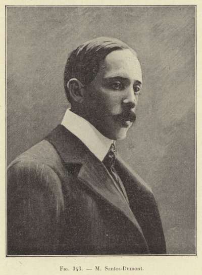 M Santos-Dumont (grawerowanie) autorstwa French School