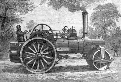 Machine Routiere, zaczerpnięte z Science Illustré, 1891 autorstwa French School