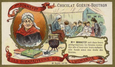 Madame Bonnefoy, francuska filantropka (chromolitho) autorstwa French School