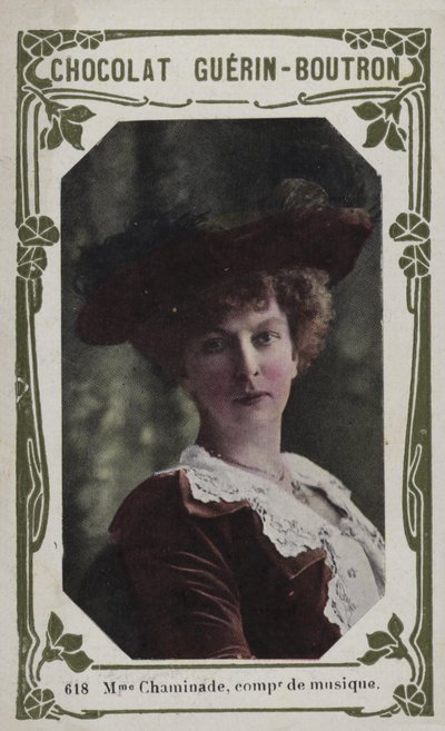 Madame Chaminade, kompozytorka (kolorowe zdjęcie) autorstwa French School