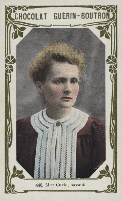 Madame Curie, sawantka (kolorowe zdjęcie) autorstwa French School