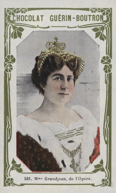 Madame Grandjean, z Opery (kolorowe zdjęcie) autorstwa French School