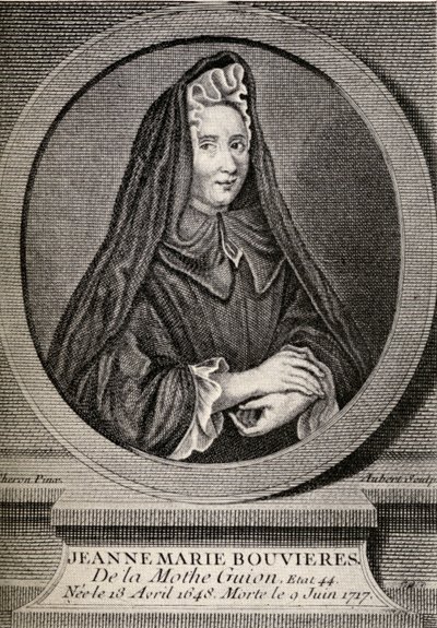 Madame Guyon (1648-1717) ilustracja z „Małych podróży do domów sławnych kobiet”, opublikowana w 1897 r. autorstwa French School