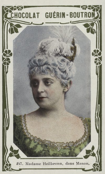 Madame Heilbronn w Manon (kolorowe zdjęcie) autorstwa French School