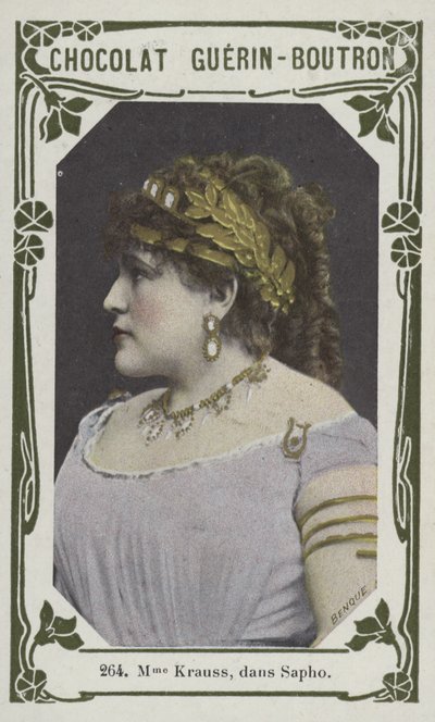 Madame Krauss w Safo (kolorowe zdjęcie) autorstwa French School