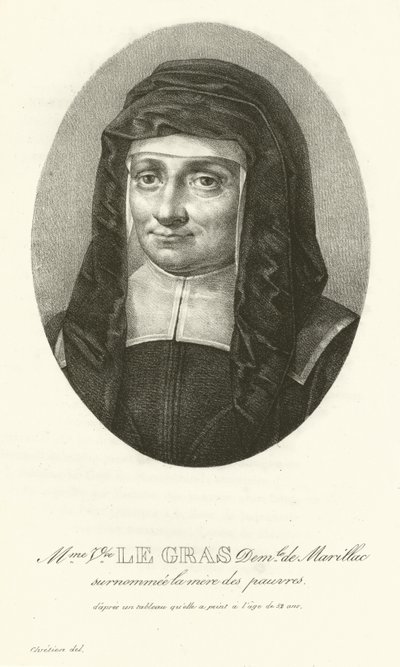 Madame Le Gras, Louise de Marillac autorstwa French School