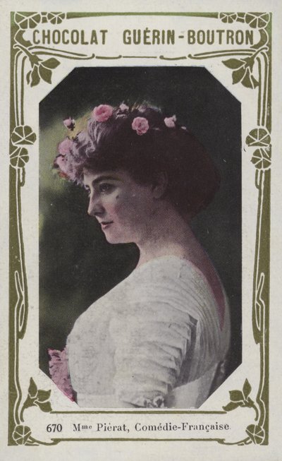 Madame Pierat, Comedie-Francaise (kolorowe zdjęcie) autorstwa French School