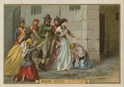 Madame Roland, francuska rewolucjonistka autorstwa French School