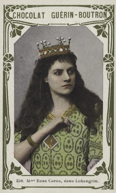 Madame Rose Caron w Lohengrin (kolorowe zdjęcie) autorstwa French School