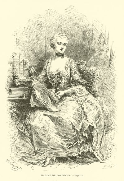 Madame de Pompadour autorstwa French School
