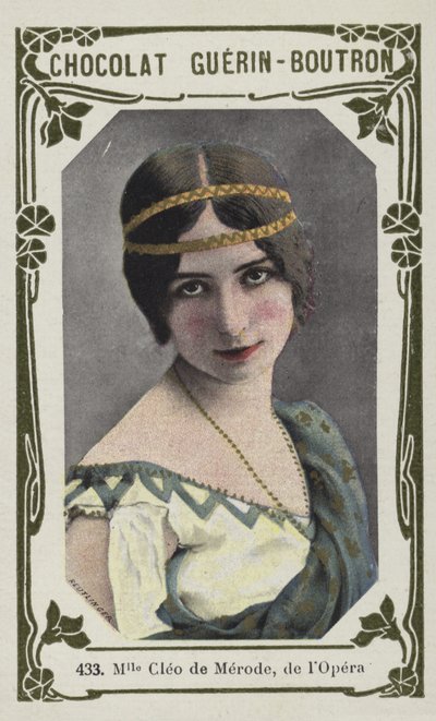 Mademoiselle Cleo de Merode, z Opery (kolorowe zdjęcie) autorstwa French School