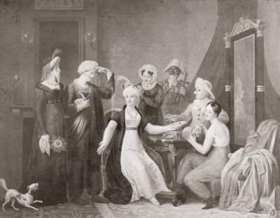 Mademoiselle Mars (1779-1847) w Trzech sułtanach autorstwa French School