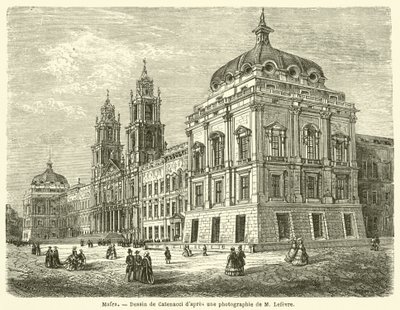 Mafra (grawerowanie) autorstwa French School