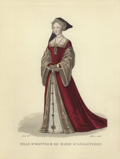 Maid of Honor of Mary Tudor, trzecia żona króla Francji Ludwika XII autorstwa French School