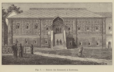 Dom Romanoffów, w Kostromie (rycina) autorstwa French School