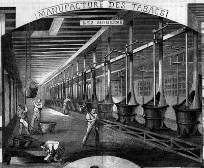 Fabryka tytoniu, Paryż autorstwa French School