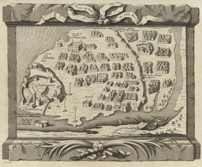 Mapa wyspy Diu autorstwa French School