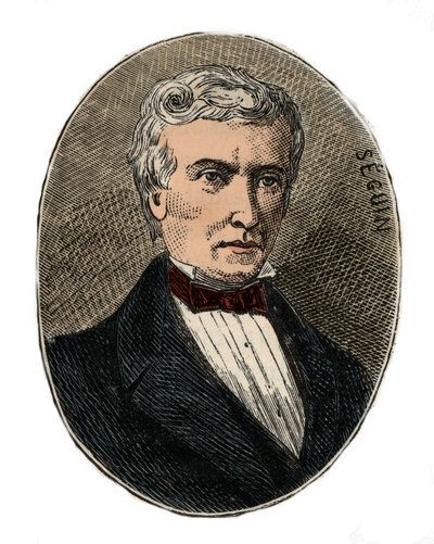 Marc Seguin (1786-1875) architekt i inżynier - Grawerowanie w „Sciences à la range de tous - popularna fizyka i chemia” Alexis Clerc - Koniec XIX wieku - Kolekcja prywatna autorstwa French School