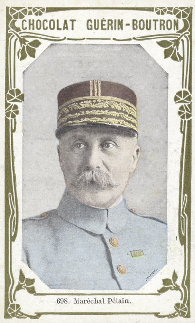 Marechal Petain (kolorowe zdjęcie) autorstwa French School